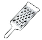 Norpro potato grater stainless steel angled handle for stable counter use.