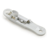 Norpro White French Bean Slicer top blade trims beans quickly for prep