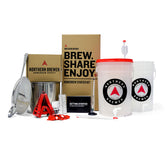 Northern Brewer starter kit with brew kettle for convenient beginner-friendly brewing.