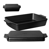 Northriver Casting 2-in-1 Dutch oven with lid for versatile home cooking.