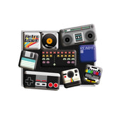 Nostalgic-Art retro wave small magnet brightens fridge and organizes notes.