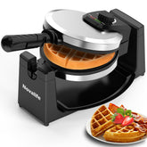 Novalife waffle maker stainless steel body for durable daily use and easy cleanup.