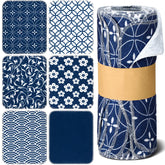 Noveread 36-pack blue reusable cleaning cloths for quick kitchen cleanup.