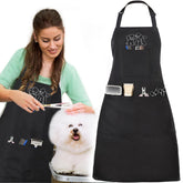 Noverlife dog grooming apron with adjustable neck strap for a customizable fit.