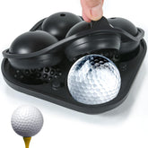 NowMaithis four-hole golf ice ball mold for party-ready drinks.
