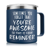 NOWWISH inspirational mug 14oz keeps coffee warm during busy mornings.