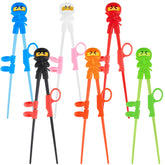 Nuanchu ninja training chopsticks for kids with ambidextrous grip for easy learning.