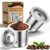 NUKALO stainless steel filter preserving pure coffee flavor with zero plastic aftertaste