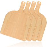 Nuogo 12-inch wood pizza peel showing natural grain for easy oven transfer.