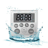NUOSWEK digital timer with waterproof shower timer for reliable time tracking.