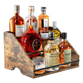 Nuovoware liquor bottle display shelf keeps spirits organized on the counter.