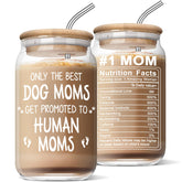 Nurforta 16oz glass coffee cup for daily use, durable and stylish.