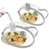 NUTIKAS 10-inch microwave splatter cover with steam keeps leftovers moist and clean