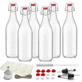 NVioAsport 6-pack swing-top bottles for fresh, carbonated beverages.