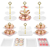 NWK cake stand set two-tier display ideal for elegant desserts