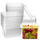 NYHI square deli container with lid for airtight storage.