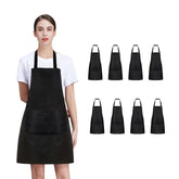 Nymmoata plain bib apron front view for everyday cooking and protection.