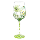NymphFable colorful wine glass with flower motif, ideal for gifting and elegant table setting