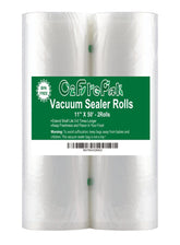O2frepak 2Pack 100Feet rolls front view for flexible, cut-to-fit bags.