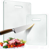 OAKJAR tempered glass cutting board 16x12 with handle for stable, clean prep.