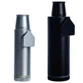 OakMsOik metal leak-proof bottle black two-pack front view shows travel-ready design