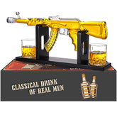 Oaksea AK47 decanter bottle with premium glasses for elegant pouring