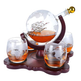 Oaksea whiskey globe decanter — elegant centerpiece for a refined home bar.