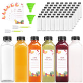 OBKJJ 40-pack 16oz clear juice bottles ready for juicing and party beverages