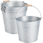 OBTANIM 4-pack galvanized ice buckets for party cooling and display