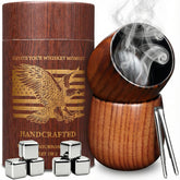 Ocelamior charred wood bourbon glass set – 11oz tumblers for refined tasting.