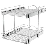 OCG 2-tier top basket pulls out smoothly for easy access