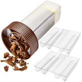 O'Creme Chocolate Shaver with rotary lid for precise, professional chocolate shavings.