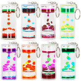 OCTTN dynamic liquid timer keychain with vibrant colors for on-the-go focus