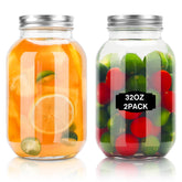 ODDMMUCK glass mason jar 32oz for pantry storage and airtight preservation.