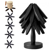 OFCTE tree-shaped trivet set in full view protects countertops from heat