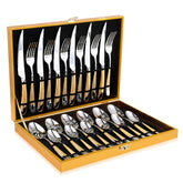 OGORI hammered-silver-gold flatware set for elegant daily dining