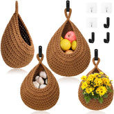 OGOTEZ hanging-fruit-basket-large: organized onions and apples within reach