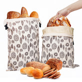 OHIYO bread bags with beeswax lining in 17x13 size keep bread fresh