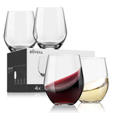 OJA stemless-wine-glasses-4-set with versatile everyday use and stable base