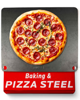 OLEEK pizza steel 16x13 inches for even heat and crisp crust