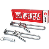 OLEEX jar opener with deep-teeth for easier lids