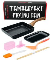 Oleex Tamagoyaki pan square 5x7 with nonstick surface for easy egg rolls