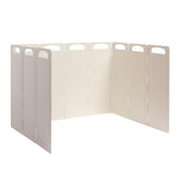 OLG stove guard ivory finish protects counters from grease splatter.