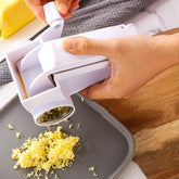 Olive Garden Rotary Cheese Grater front view for easy shredding of hard cheeses.
