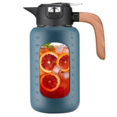 Olivego 84 oz pitcher with lid and handle for easy pouring.