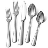 Ollex 30pc dinner knives with a mirror-polished finish for elegant everyday dining