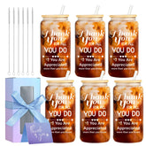 OLSUNOR 6-piece gift set with can-shaped glasses ideal for team appreciation