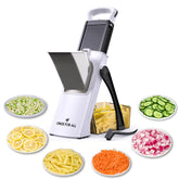ONCE FOR ALL Upgrade Safe Mandoline Slicer Plus with large capacity speeds meal prep