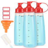 Ondiomn wide-mouth bottle front view ideal for thick sauces and precise pours.