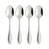 Oneida American Harmony teaspoon close-up with mirror finish for everyday dining elegance.
